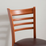Kara Vinyl Metal Side Chairs (Set of 2)
