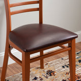 Kara Vinyl Metal Side Chairs (Set of 2)