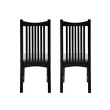 Andy Black Upholstered Chair (Set of 2)
