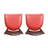Kara Vinyl Metal Side Chairs (Set of 2)