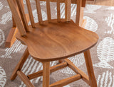 Leeville Med Oak Wood Side Chair (Set of 2)