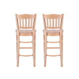 Minetta Bar Stools Unfinished (Set of 2)