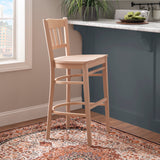 Minetta Bar Stools Unfinished (Set of 2)