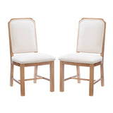 Bree Brown Side Chair Upholstered Seat (Set of 2)