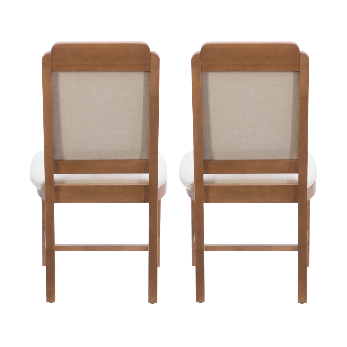 Bree Brown Side Chair Upholstered Seat (Set of 2)