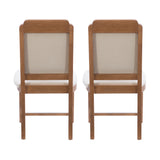 Bree Brown Side Chair Upholstered Seat (Set of 2)