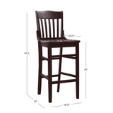 Jericho Brown Bar Stools (Set of 2)