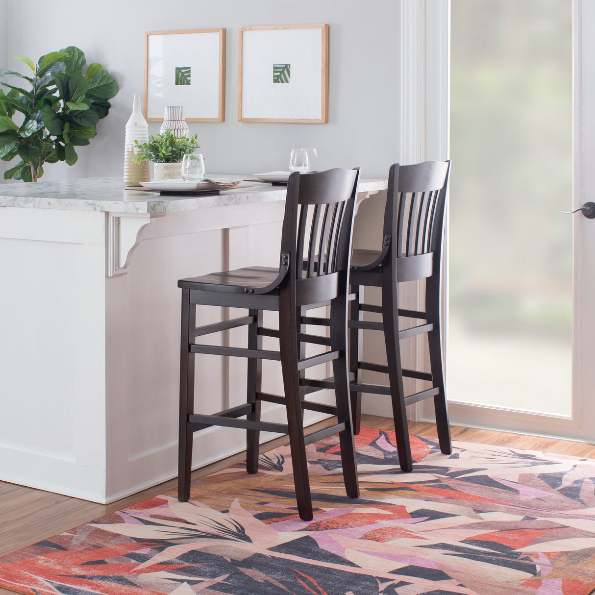 Jericho Brown Bar Stools (Set of 2)