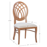 Oakley Brown Dining Chair with Upholstered Seat (Set of 2)