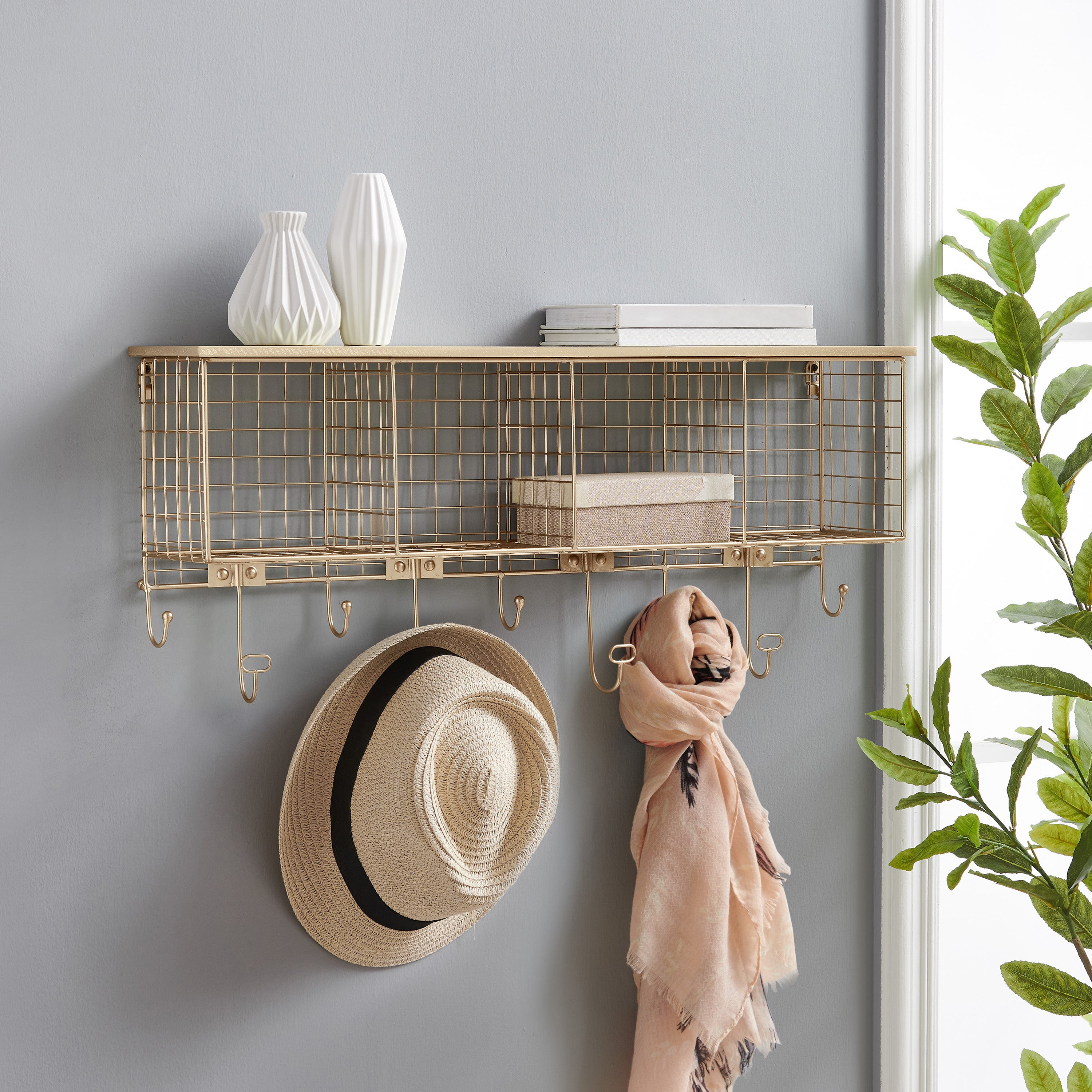 4 Cubby Wall Shelf – Linon Home & Design LLC