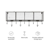 4 Cubby Wall Shelf