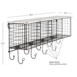 4 Cubby Wall Shelf