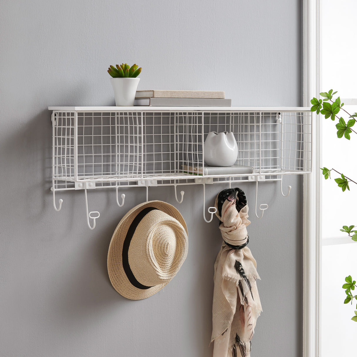 4 Cubby Wall Shelf
