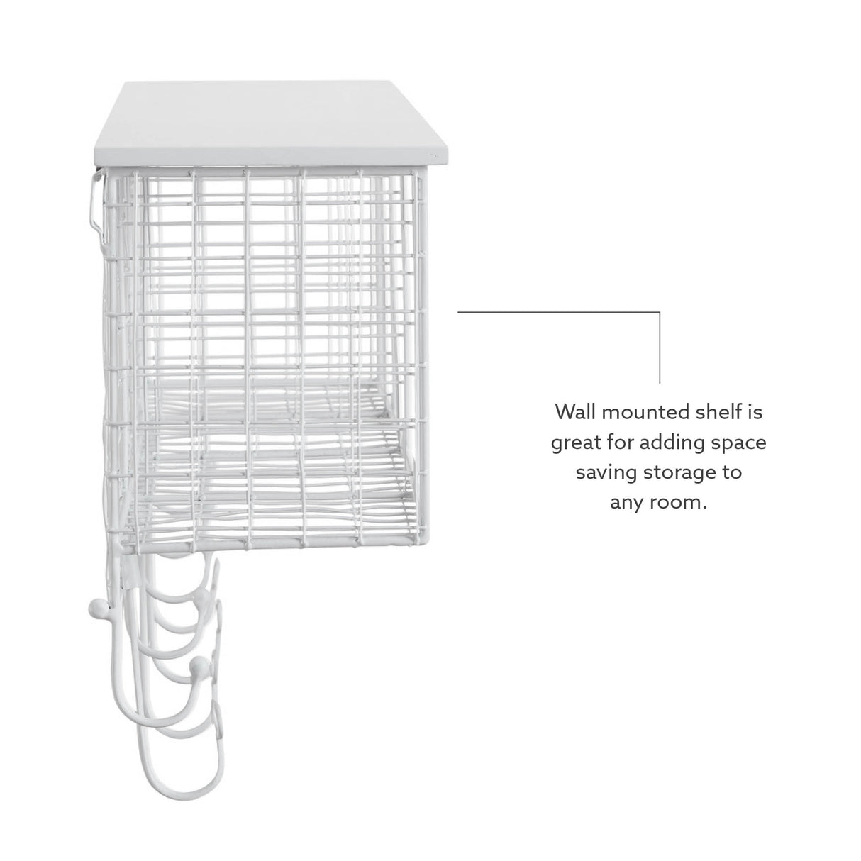4 Cubby Wall Shelf