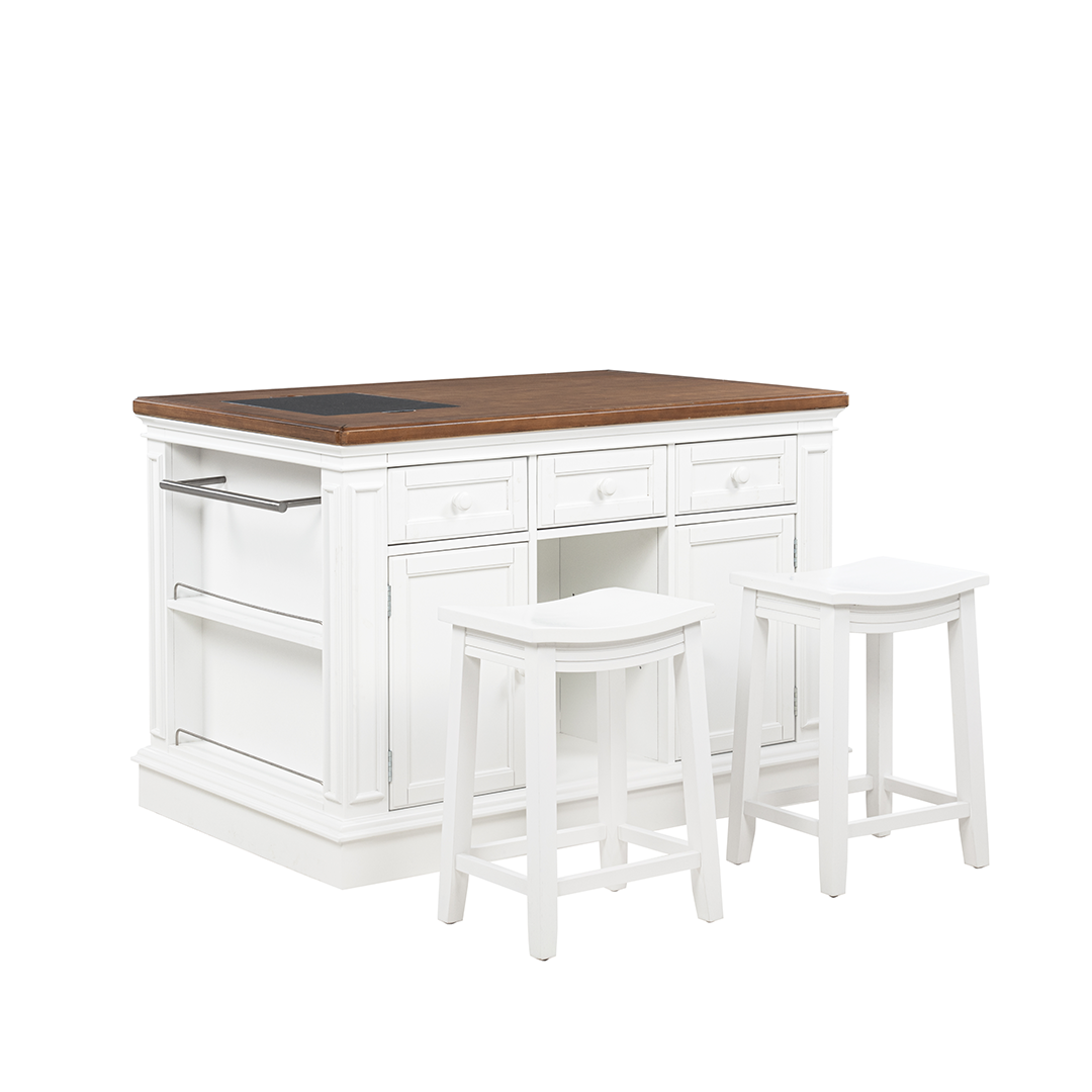 Penda Kitchen Island w/Stools