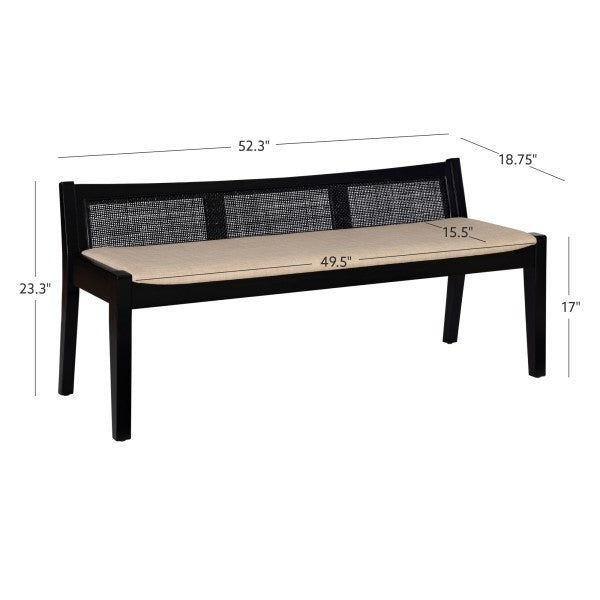Beaux Cane Back Bench
