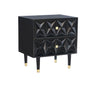 Geo 2-Drawer Texture Nightstand
