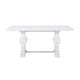 Banks White 6 Piece Table Bench 4 Chair