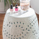 Salma Bright White Side Table