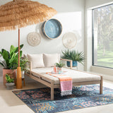 Svana Beige Outdoor Double Chaise Lounger