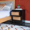 Raphael Cane Two Drawer Table