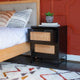 Raphael Cane Two Drawer Table