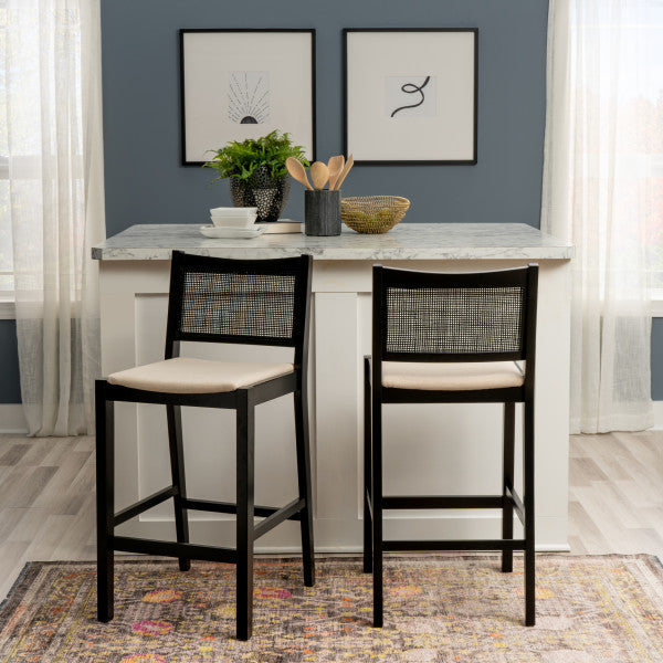 Beaux Cane Stools (Set of 2)