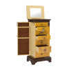 Jasleen  Antique Parchment Jewelry Armoire