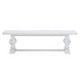 Banks White 6 Piece Table Bench 4 Chair