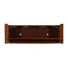 Shayla Walnut Storage Bench Split Seat