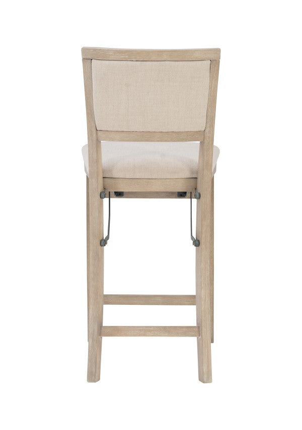 Keira Gray wash Padded Back Folding Bar Stool