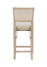 Keira Gray wash Padded Back Folding Bar Stool