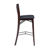 Keira Gray wash Padded Back Folding Bar Stool