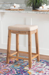 Claridge Linen Stool