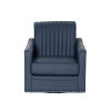 Carter Swivel Faux Leather Accent Chair