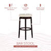 Maya Faux Leather Stool