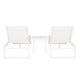 Alora Aluminum 3PC Chaise Lounge and Table Set