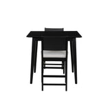 Cosgrove Black Upholstered 3PC Counter Set