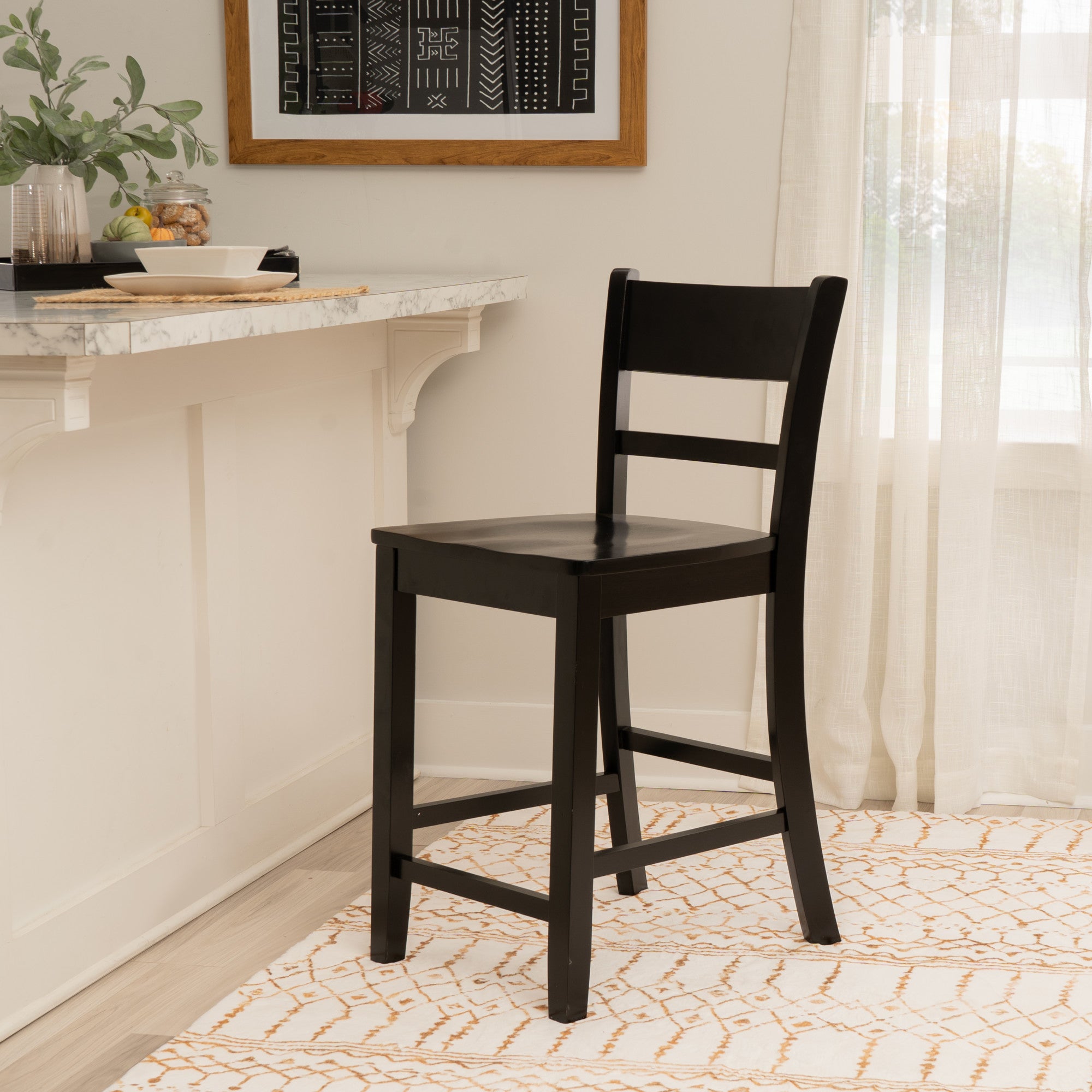Linon Home Decor Torino Villa Counter Stool - Thumbnail 2