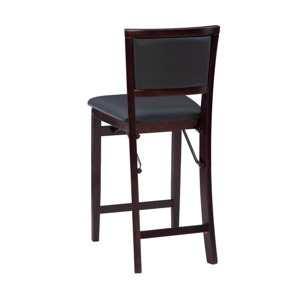 Keira Gray wash Padded Back Folding Bar Stool
