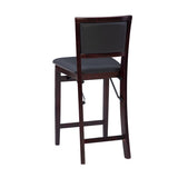 Keira Gray wash Padded Back Folding Bar Stool