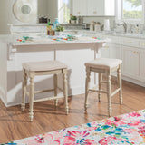 Marino Antique Backless Bar or Counter Stool