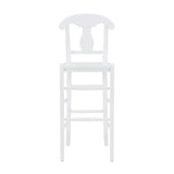 Valley White Counter Stools With Wood Seat (Set of 2)