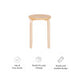 Polly Natural Stacking Stool (Set of 4)