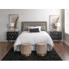 Geo 2-Drawer Texture Nightstand