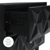 Geo 2-Drawer Texture Nightstand