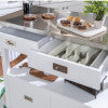 Sydney White Kitchen Cart