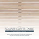 Svana Natural Square Coffee Table