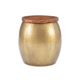 Dreyfus Drum Side Table With Storage