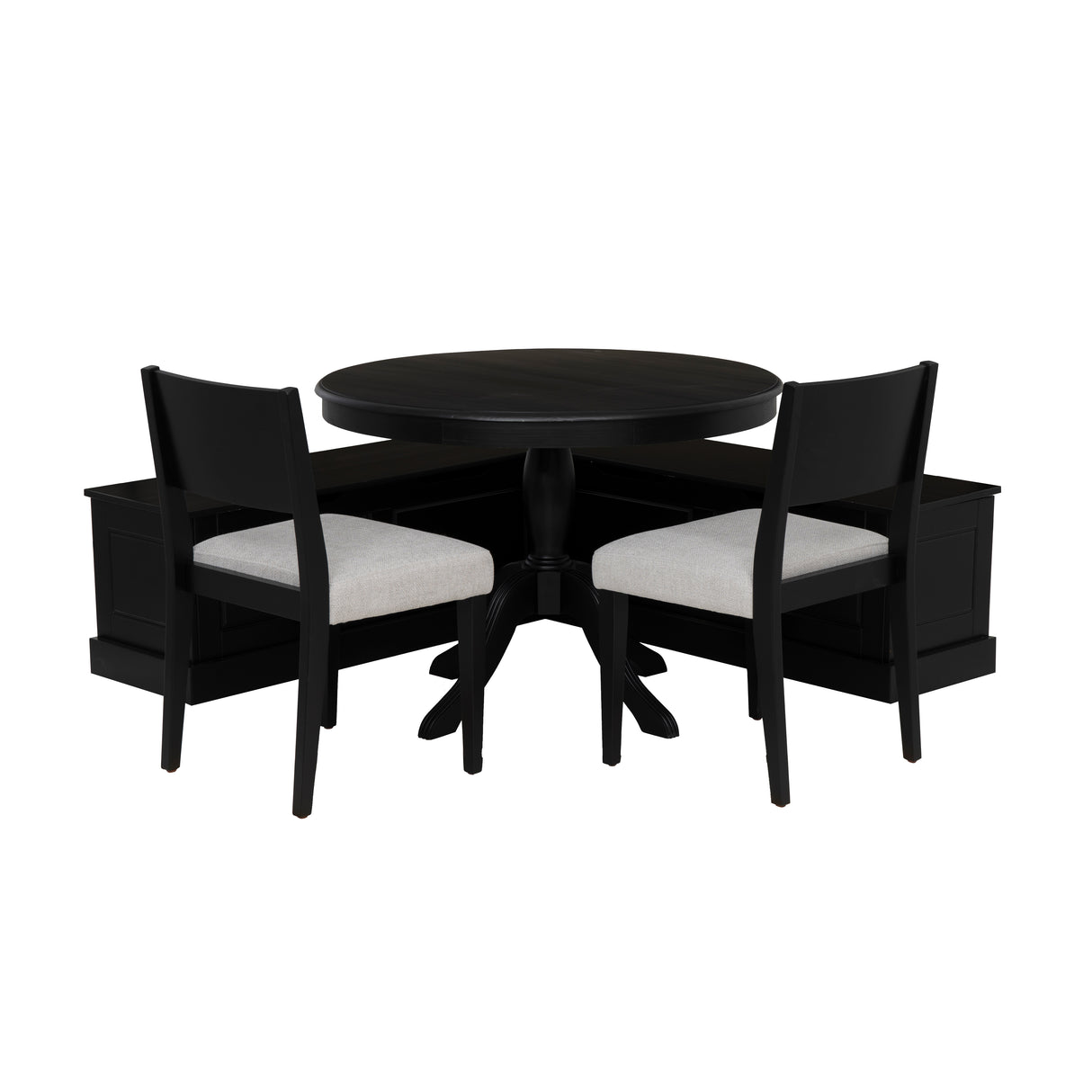 Norah Upholstered 4PC Nook Set